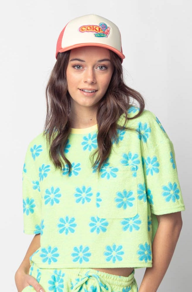 Flower Shower Top - Lime