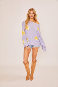 Starry Eyed Sweater - Lilac