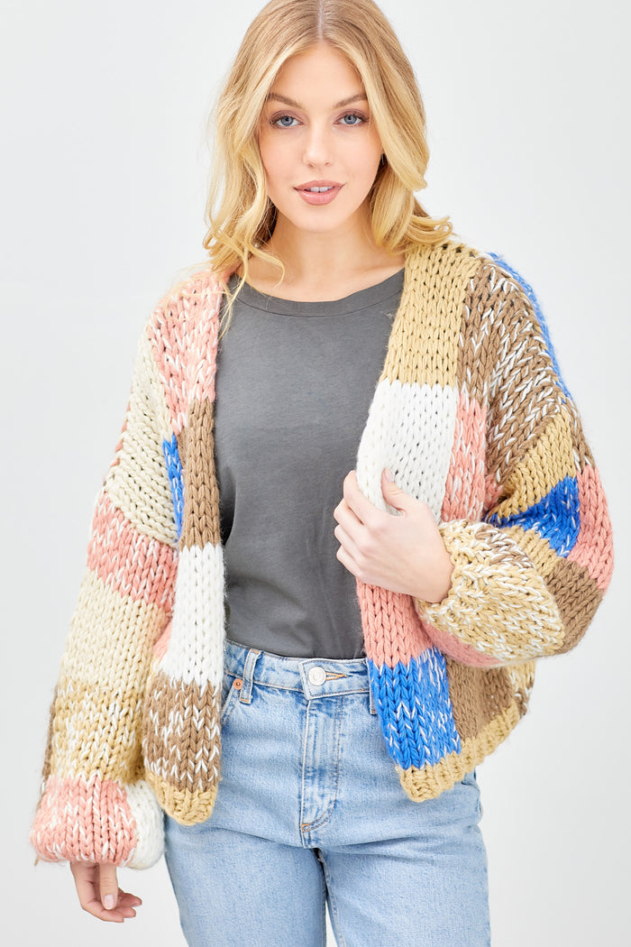 Fair & Square Cardigan - Brown