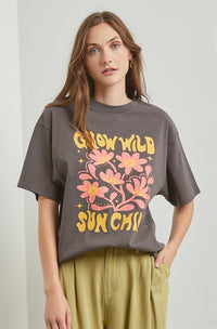 Grow Wild Tee - Charcoal