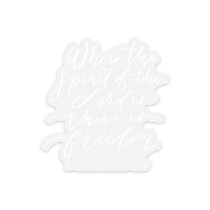 2 Cor. 3:17 Sticker