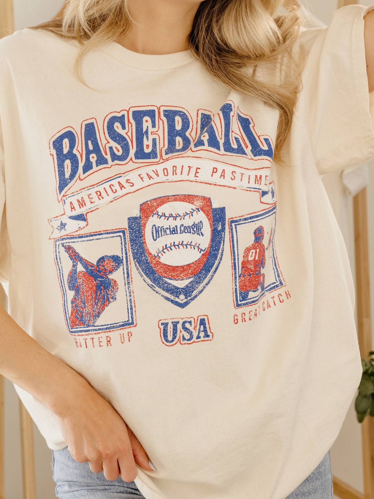 Baseball Patch Tee - Off White