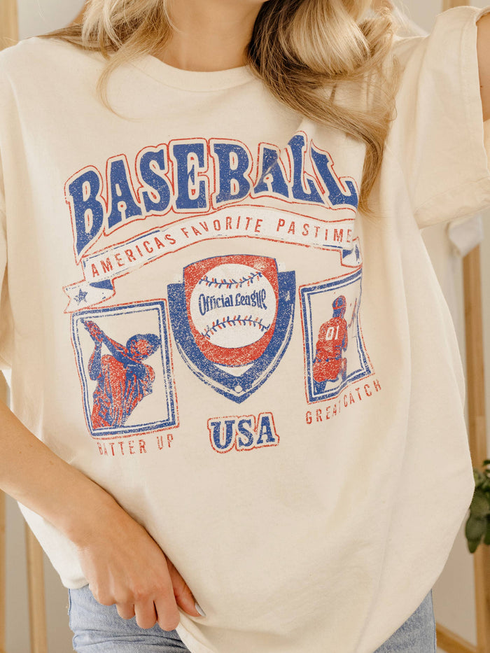 Baseball Patch Tee - Off White