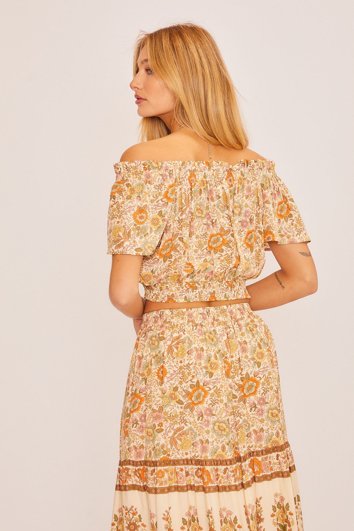 Bouquet Of Blossoms Top - Natural