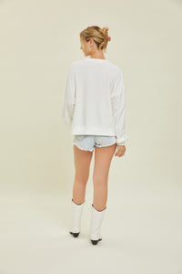 Cheers Graphic Sweater - Ivory