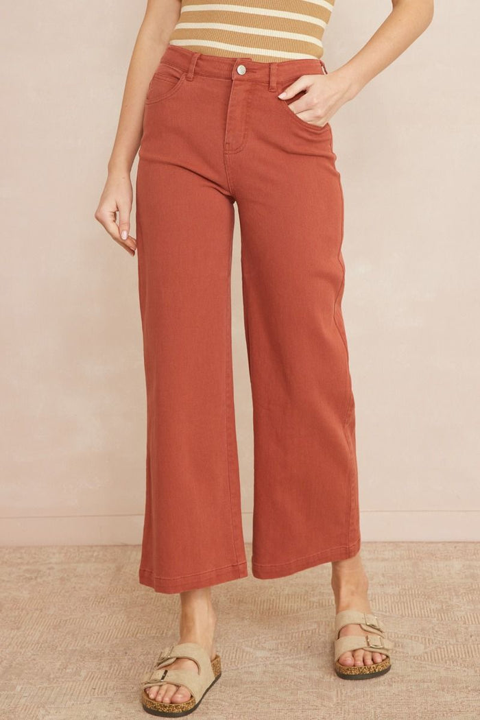 On The Rise Pants - Rust