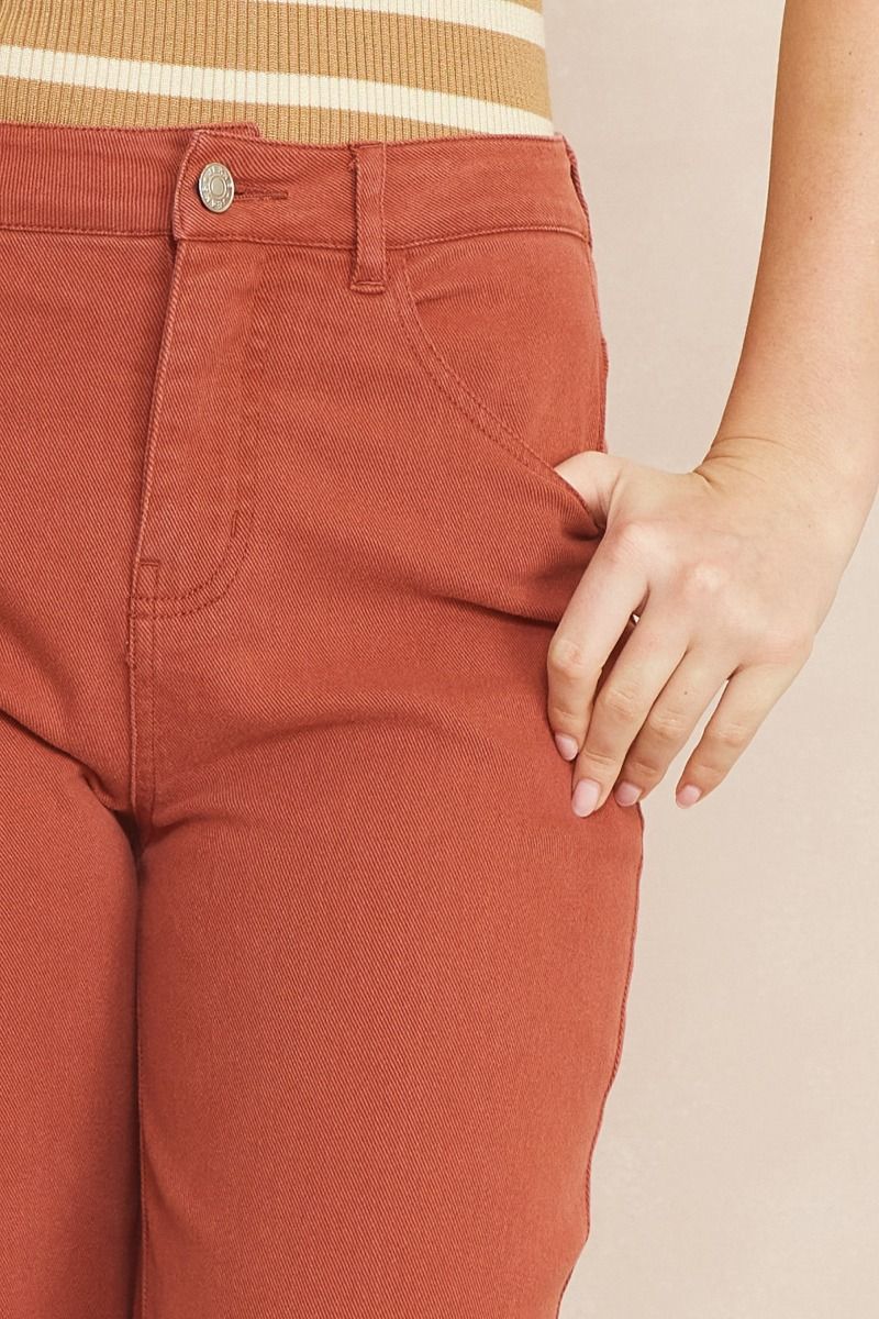 On The Rise Pants - Rust