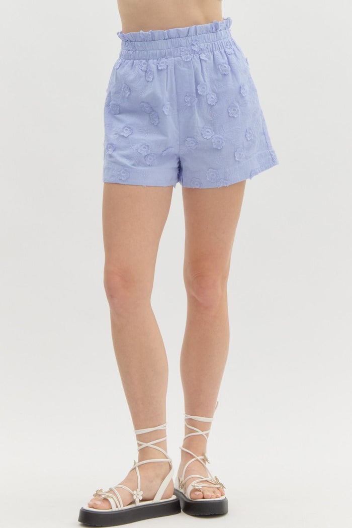 Petal Play Shorts - Blue