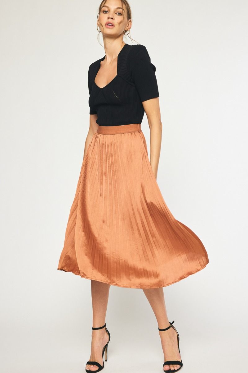 Ultimate Luxury Skirt - Rust