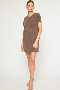 Tangible Form Dress - Brown