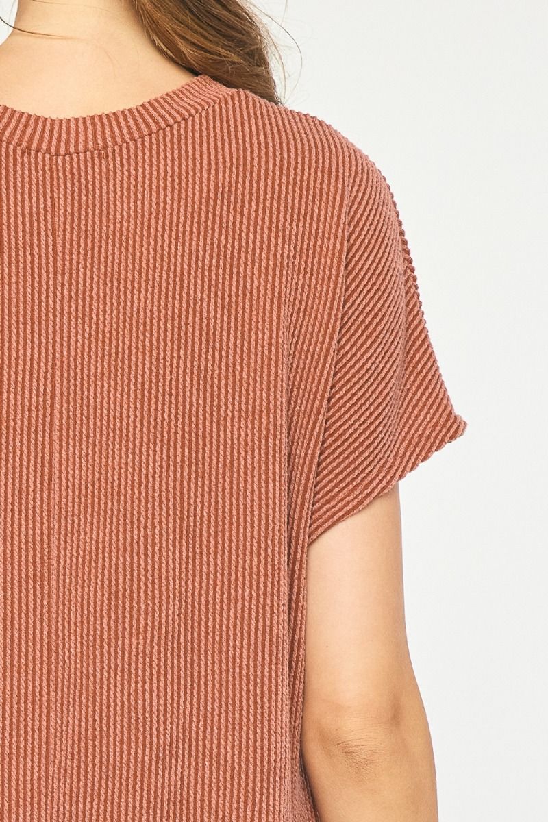 Tangible Form Dress - Rust