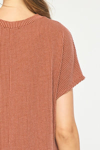 Tangible Form Dress - Rust