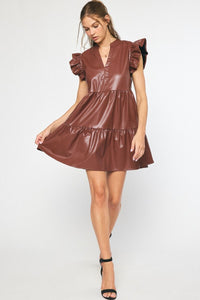 Gliding Along Dress - Chocolate