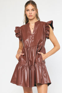 Gliding Along Dress - Chocolate