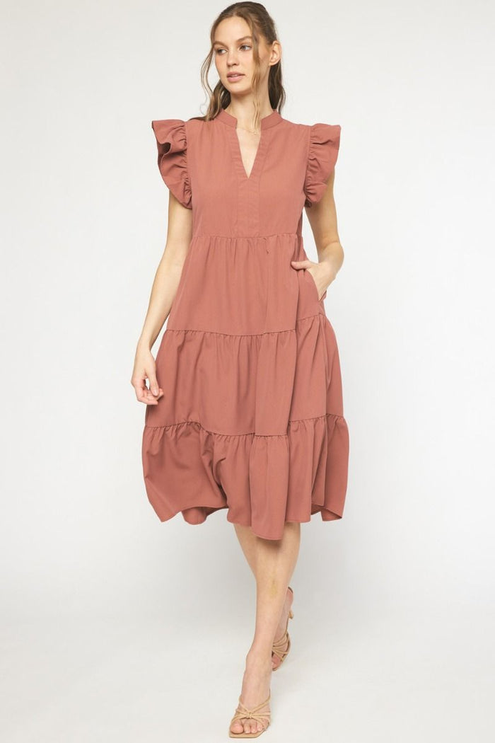 Active Confidence Dress - Cinnamon