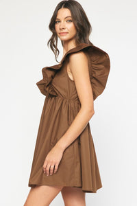 Gentle Touch Dress - Brown