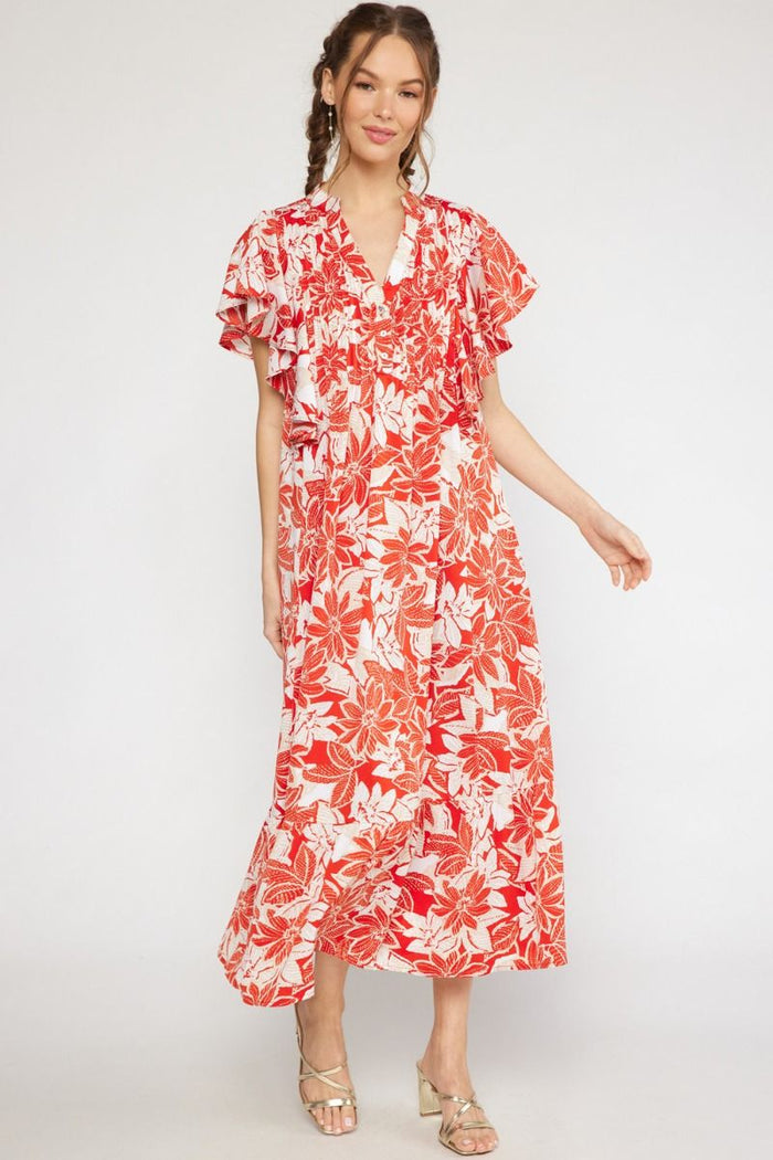 Adventure Awaits Dress - Red