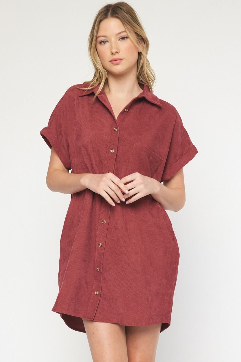 Local Tradition Dress - Merlot