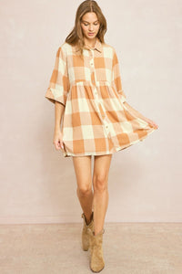 Shape Of Whimsy Dress - Caramel