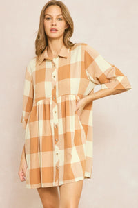 Shape Of Whimsy Dress - Caramel