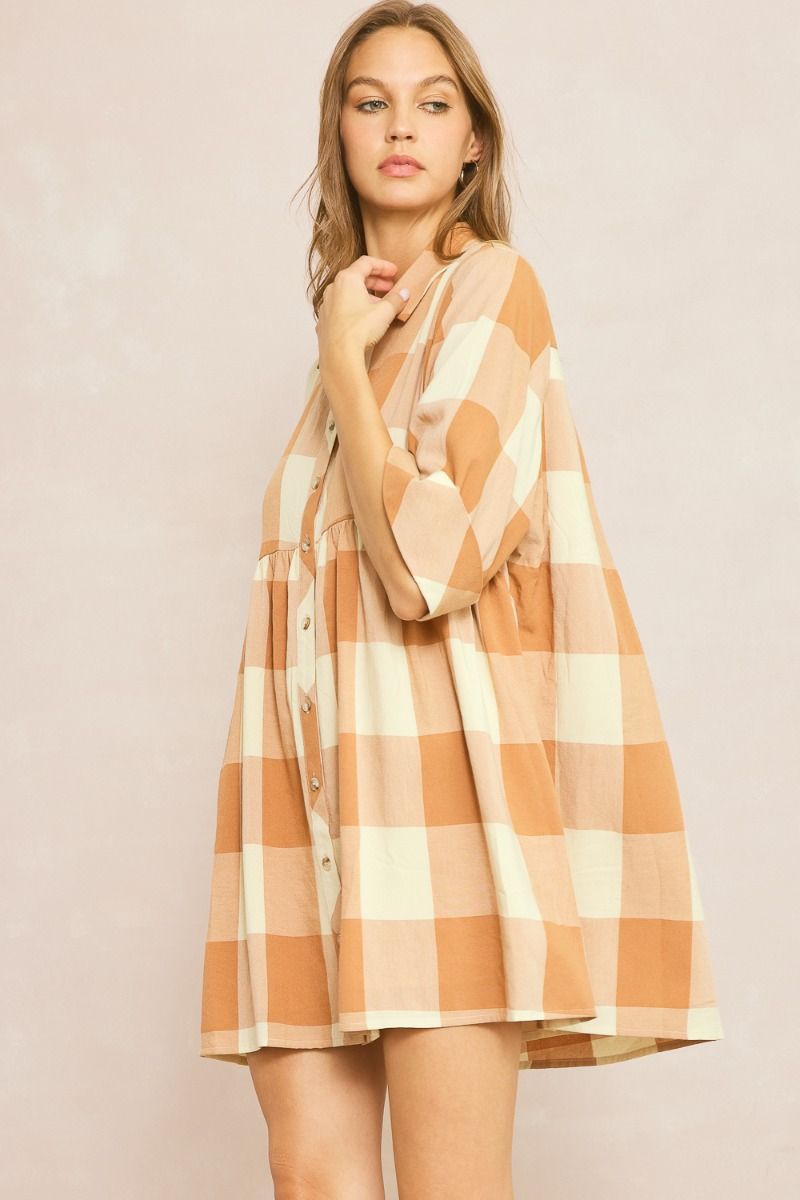 Shape Of Whimsy Dress - Caramel