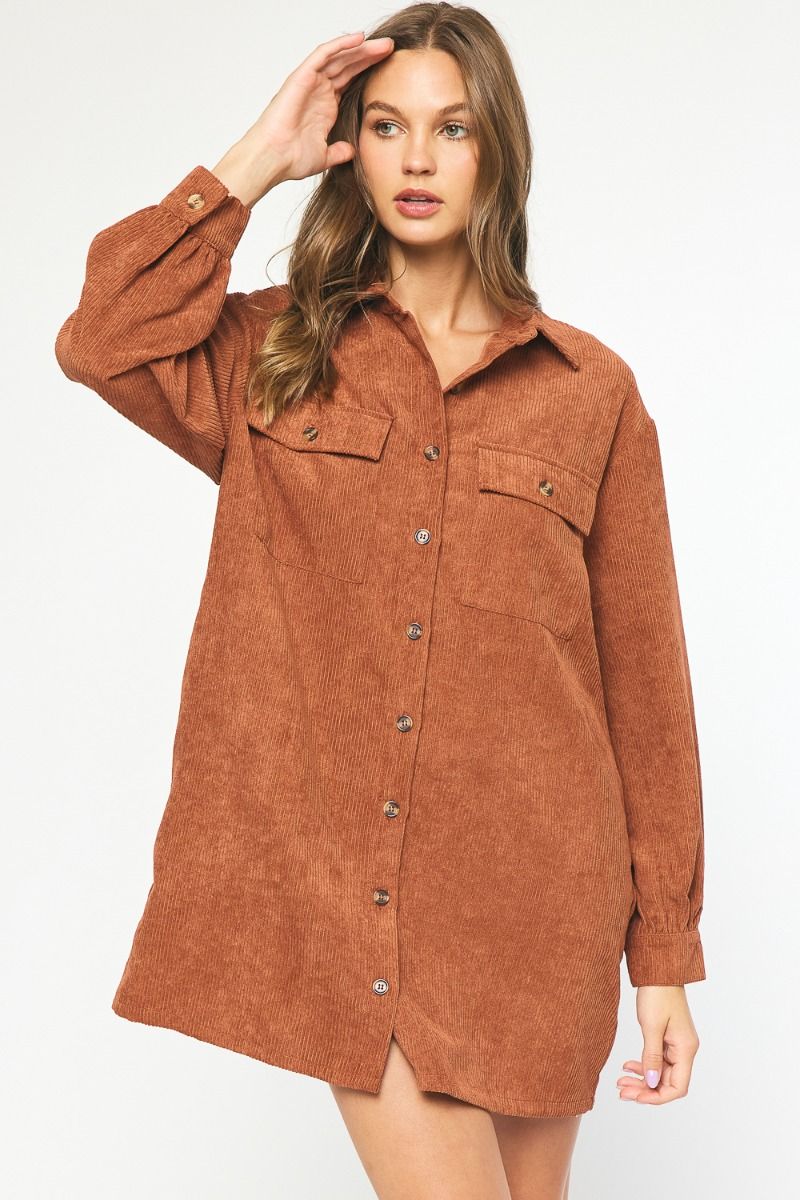 Harvest Winds Dress - Cinnamon