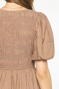 Harvest Festival Dress - Mocha