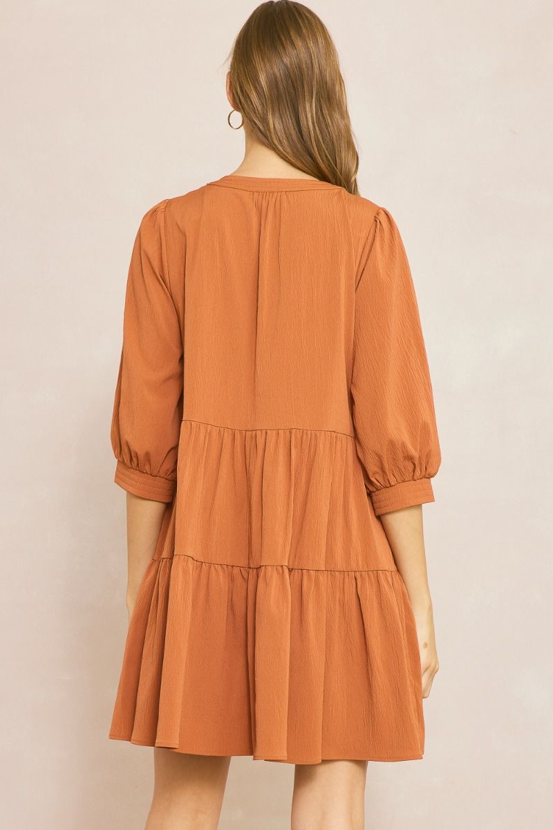 Followed Flow Dress - Copper