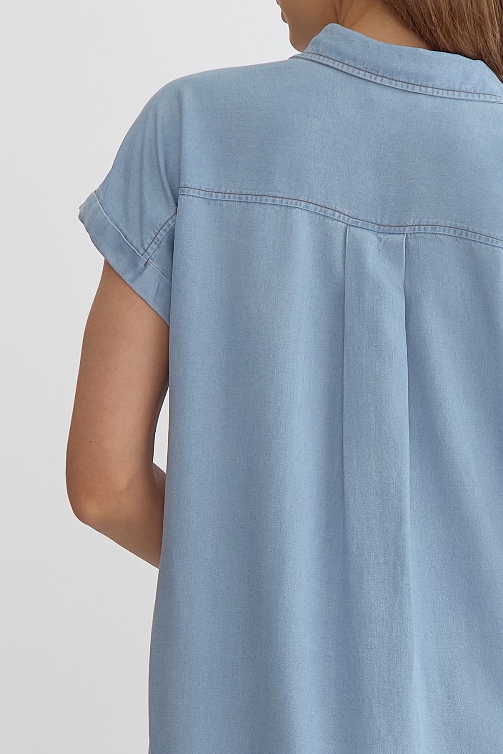 Set Straight Dress - Lt Denim