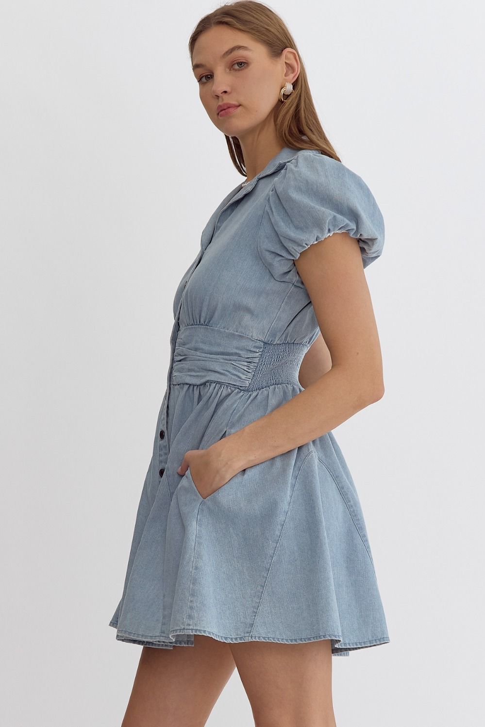 Outer Range Dress - Lt Denim