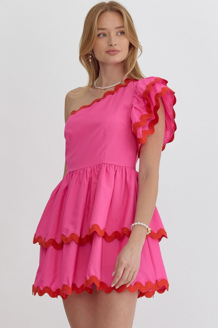 Making Waves Dress - Pink