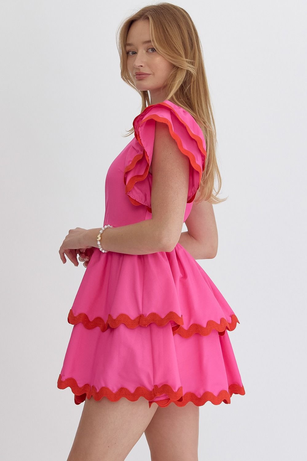 Making Waves Dress - Pink