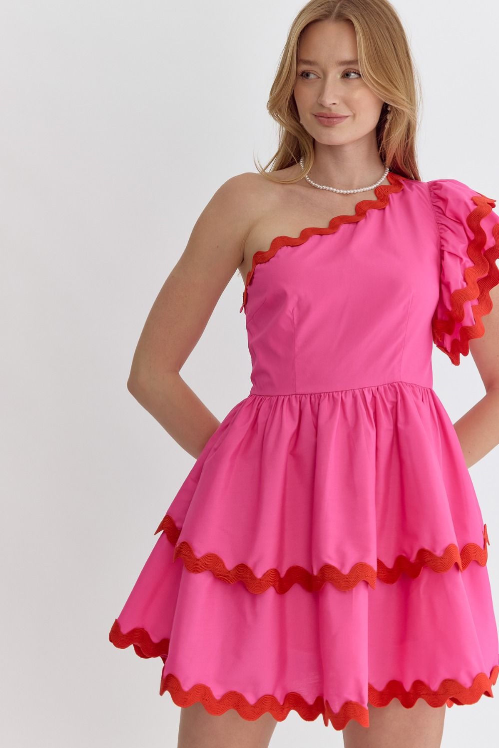 Making Waves Dress - Pink