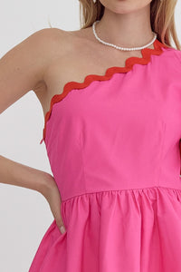 Making Waves Dress - Pink