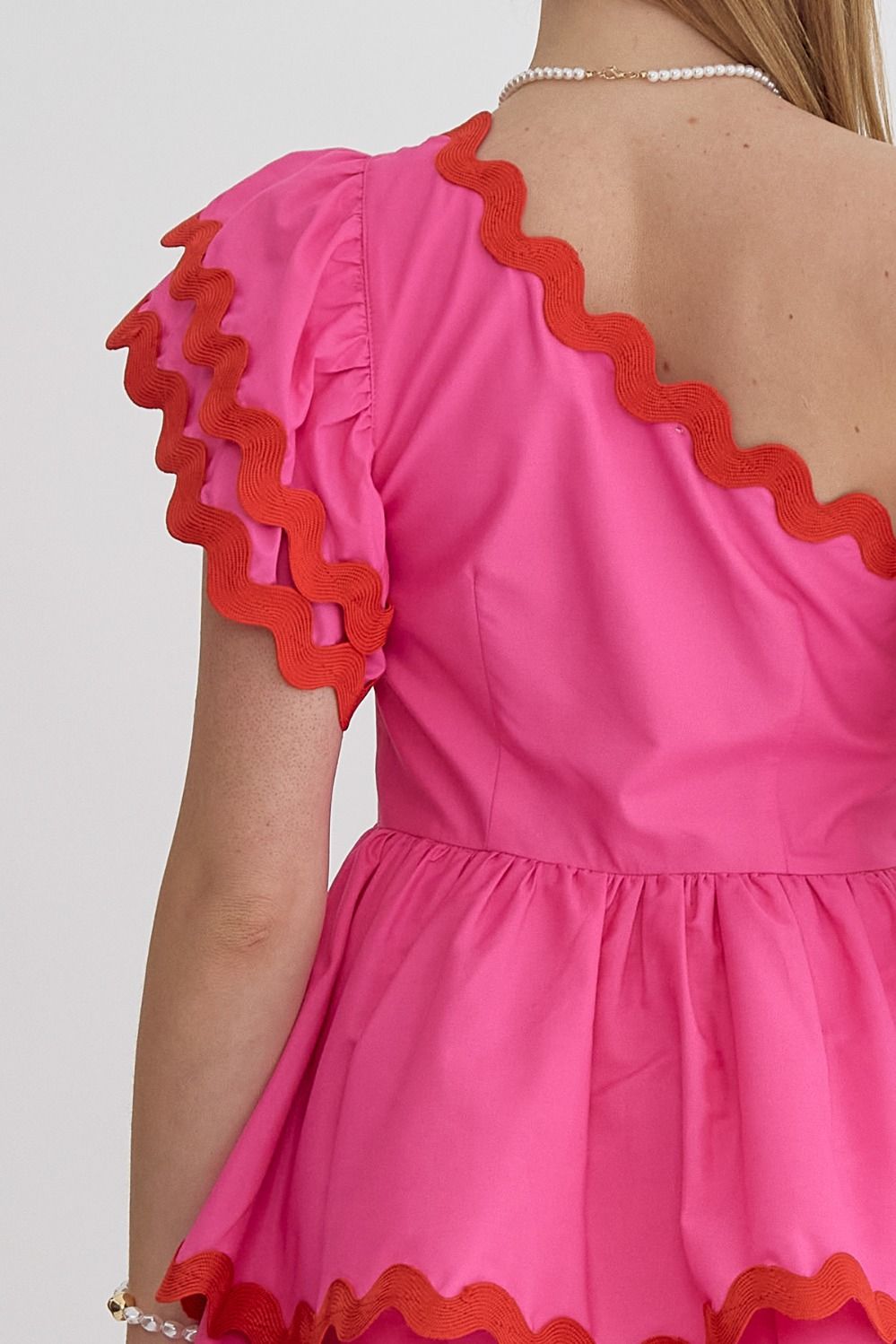 Making Waves Dress - Pink