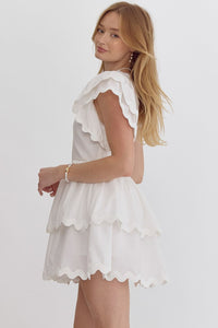 Making Waves Dress - White
