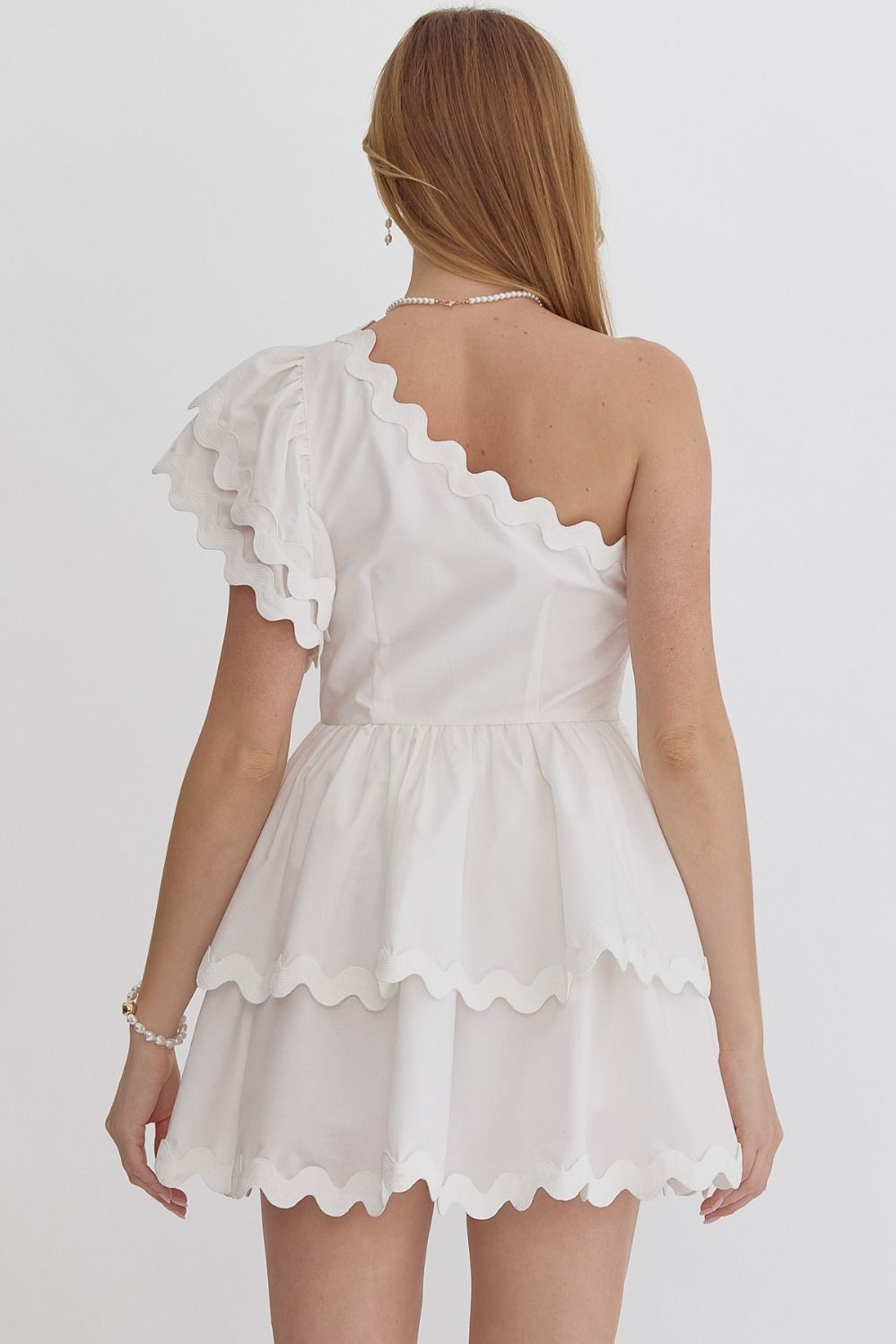 Making Waves Dress - White