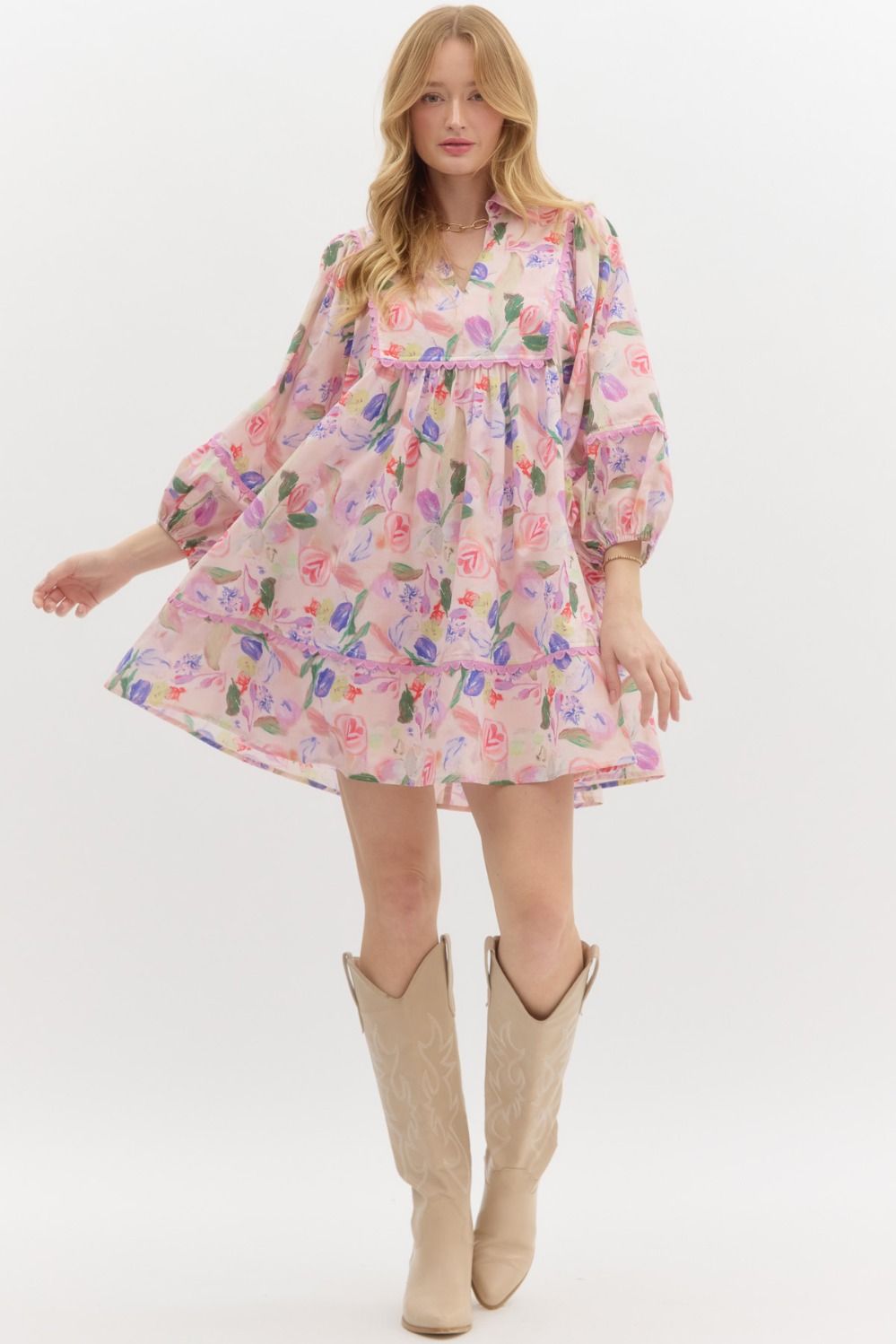 Sweet Serenity Dress - Pink