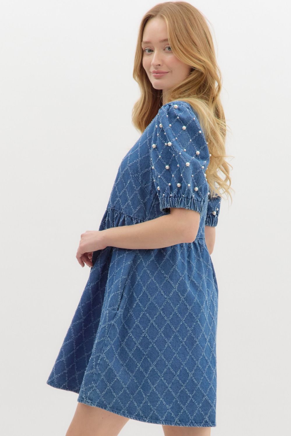 Hidden Treasure Dress - Denim