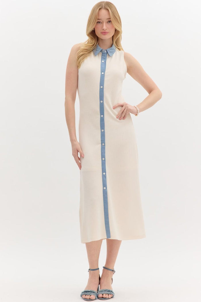 Natural Poise Dress - Ecru