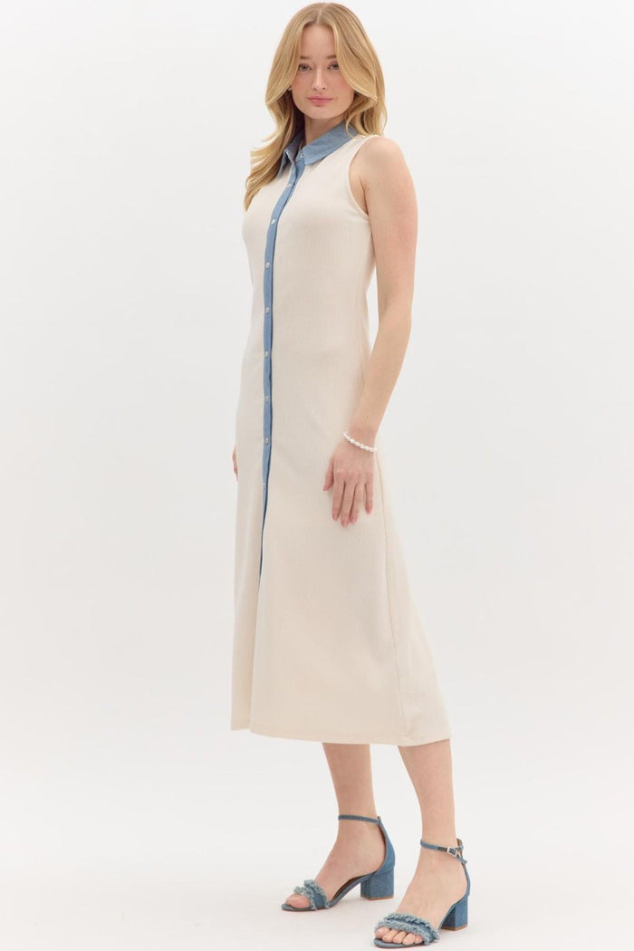 Natural Poise Dress - Ecru