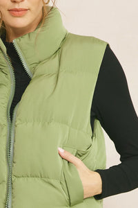 Double Down Vest - Sage