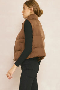 Double Down Vest - Chocolate