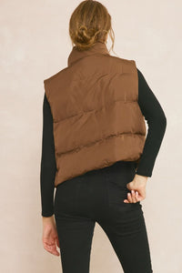Double Down Vest - Chocolate
