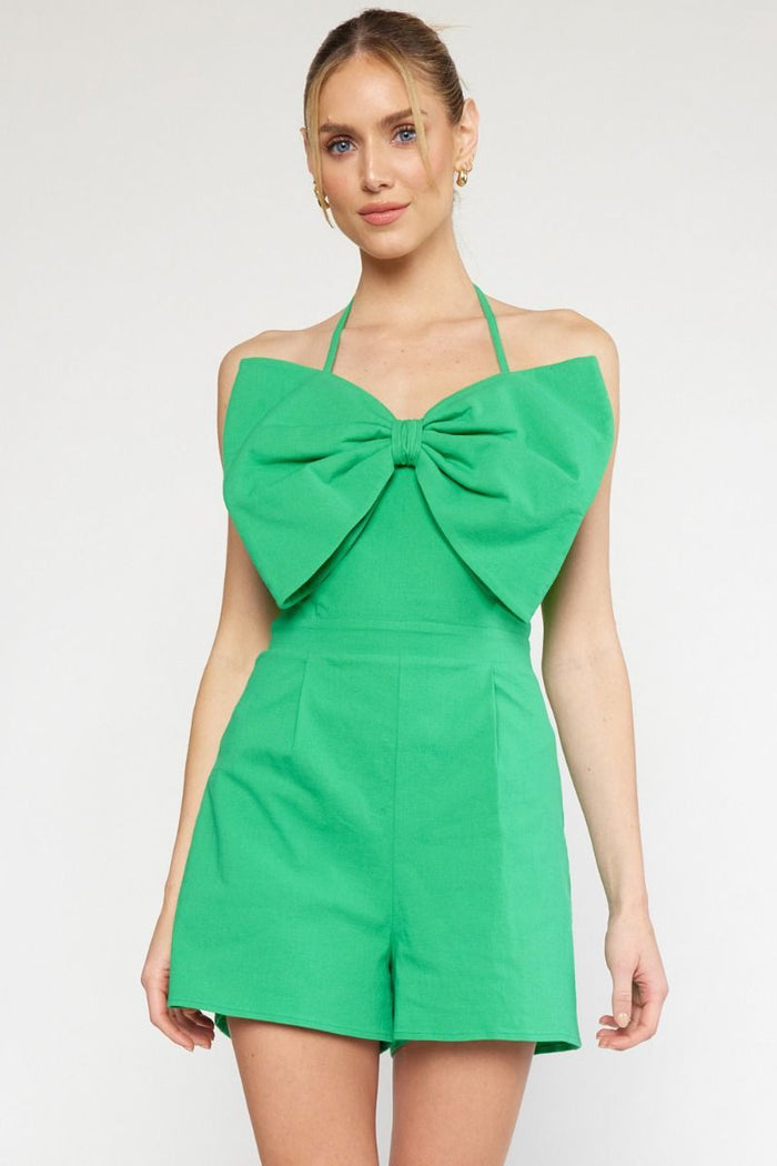 Greatest Gift Romper - Green