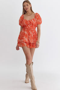 In The Weeds Romper - Red