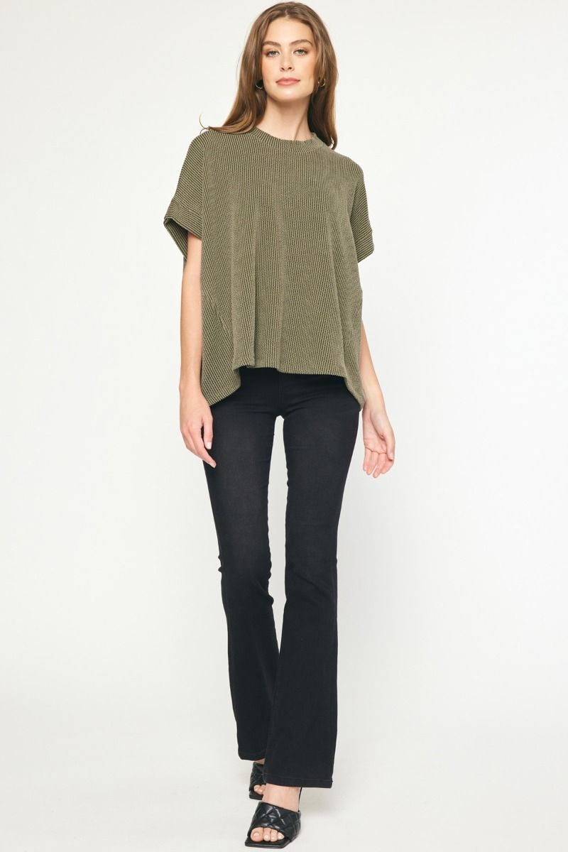 Lead The Way Top - Olive