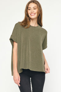 Lead The Way Top - Olive