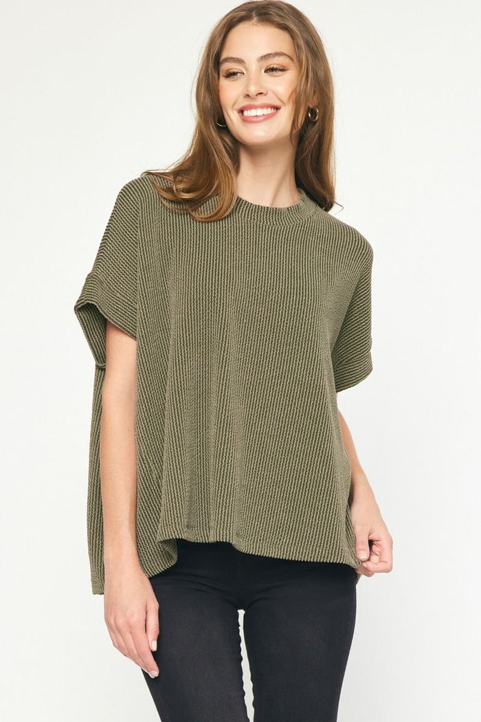 Lead The Way Top - Olive