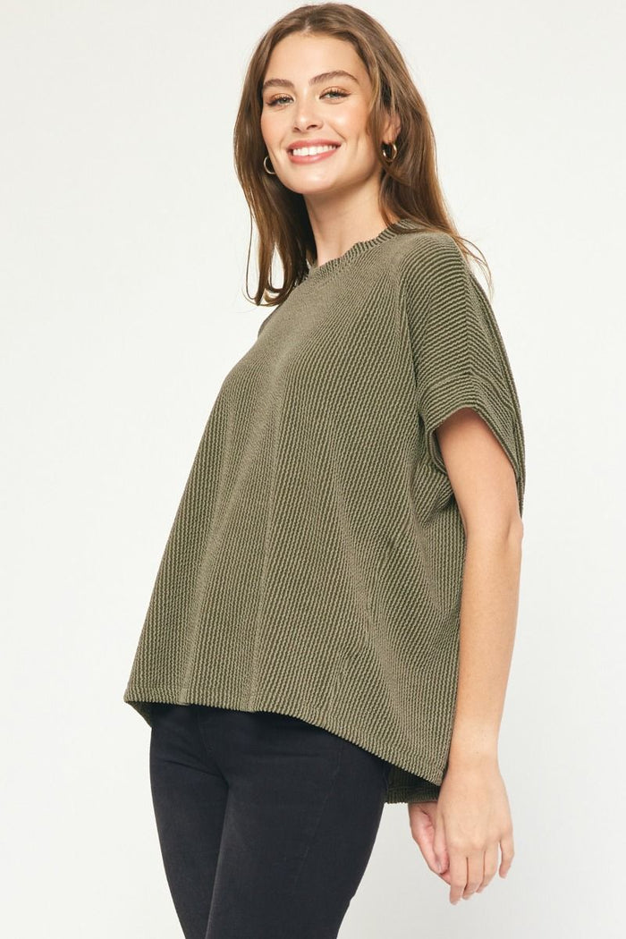 Lead The Way Top - Olive